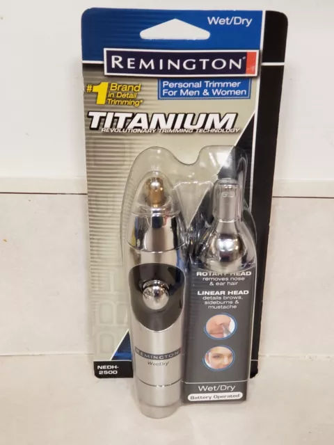 Remington Titanium Personal Trimmer Men & Women NEDH-2500 Wet/Dry Battery - NEW