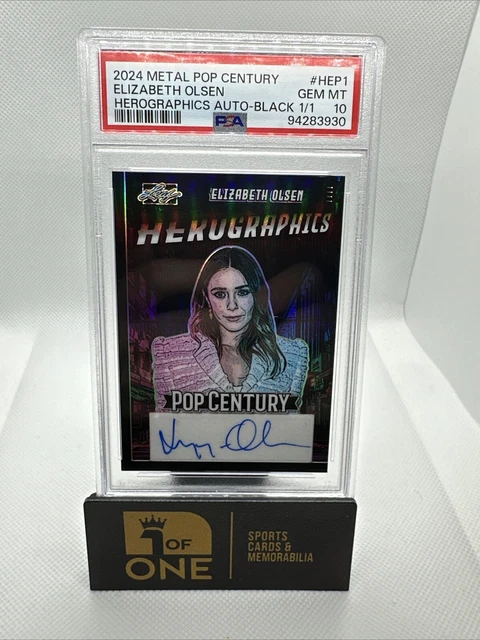 ELIZABETH OLSEN 2024 LEAF POP CENTURY PURPLE SIGNATURE AUTO