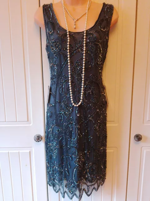 Pisarro Nights Sequin Art Deco/Gatsby Style  Dress size 10 - 12 BNWT