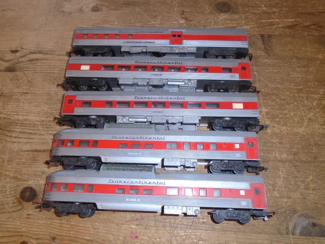 TRIANG OO GAUGE Silver & Red Transcontintental Coaches X 5 £21.49 ...