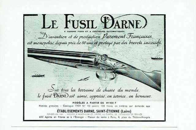 Pub chasse - Fusil Charlin - St Etienne - affiche plastifiée