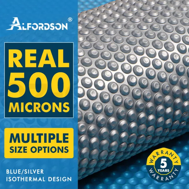 ALFORDSON Pool Cover 500 Microns Solar Blanket Swimming Isothermal  Covers