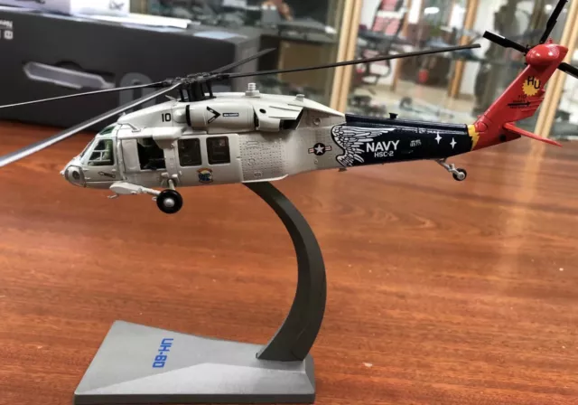 AF1 US UH-60 Black Hawk HSC-2 Utility Helicopter Alloy Diecast Model toys 1:72