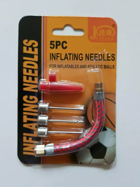 Ball Inflating Pump Needle Value Adaptor Sport Soccer Basketball Football