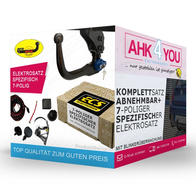 AUTOHAK AHK für Kia Optima Limousine ab 16 vert. abnehmbar + 7-pol ECS ES SPEZ