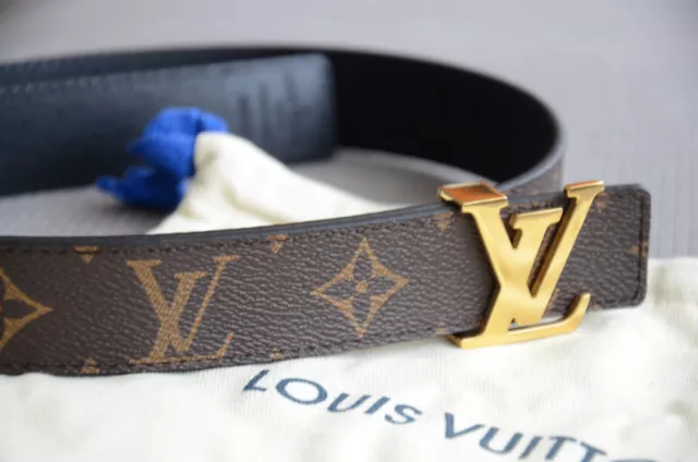 LOUIS VUITTON BELT Pre-Owned Brown Size 100/40 M9608 24k Gold Plated Buckle  $449.00 - PicClick