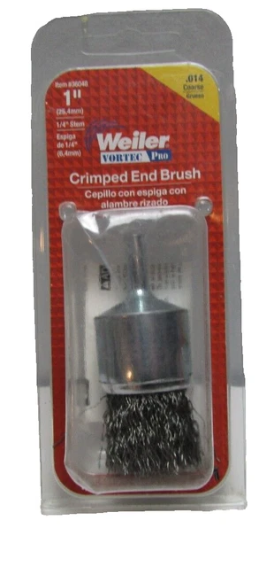 Weiler Vortec Pro 1 Crimped End Brush .014 Coarse Item #36048