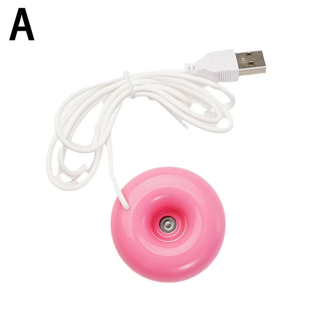 Pink Mini USB Donut Humidifier Float Ultrasonic Mist Makers Aroma Diffuser Ho R6