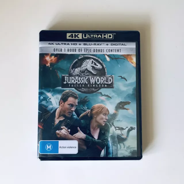 Jurassic World: Fallen Kingdom Movie Film DVD 4K Ultra HD New Sealed M Blu-Ray