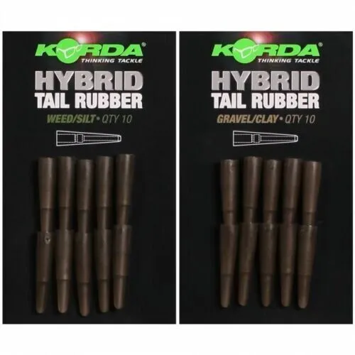 Korda Hybrid Tail Rubber *Both Colours* NEW Carp Fishing Terminal Tackle