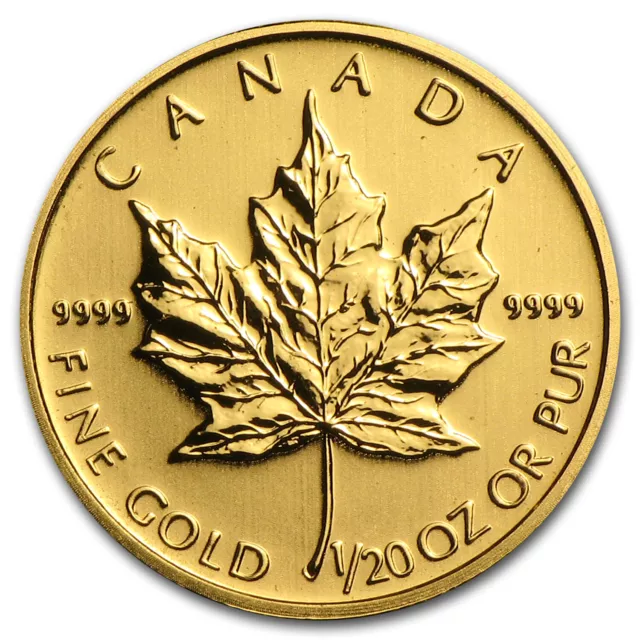 Canada 1/20 oz Gold Maple Leaf (Random Year)