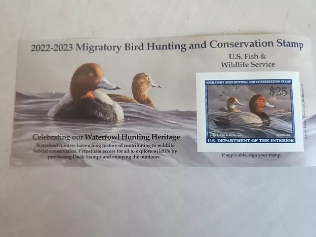 US Federal Duck Stamp 2022-2023 - Redheads - James Hautman