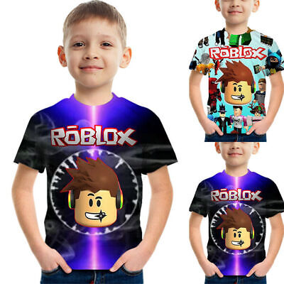 Kids' Summer Roblox 3D T-Shirt Cosplay Tee Boys Girls Short Sleeve Cartoon Tops