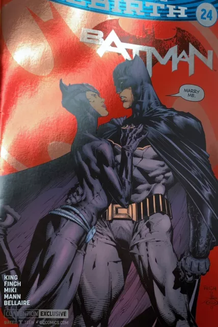 Batman #24 David Finch FOIL Exclusive SDCC Con Variant DC Comics 1st Print NM