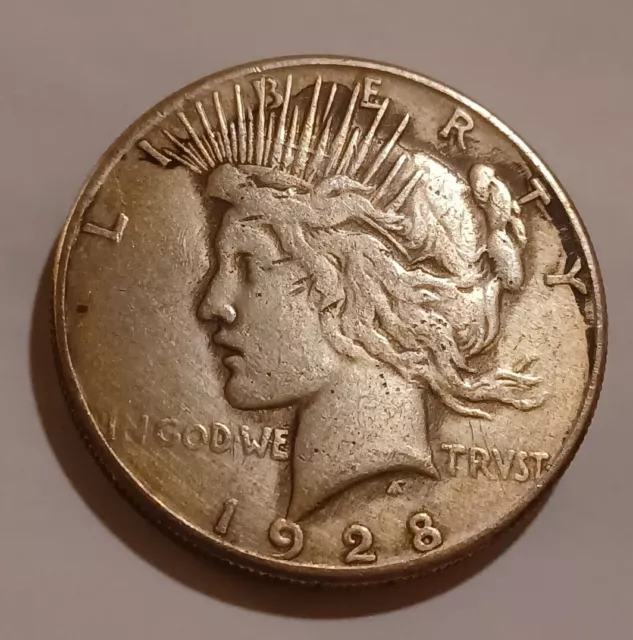 1928 $1 Silver Peace Dollar, KEY DATE! (76274)