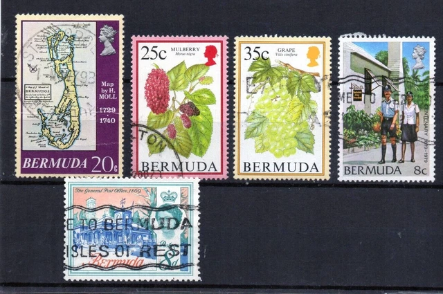 Bermudes timbres oblitérés lot 01