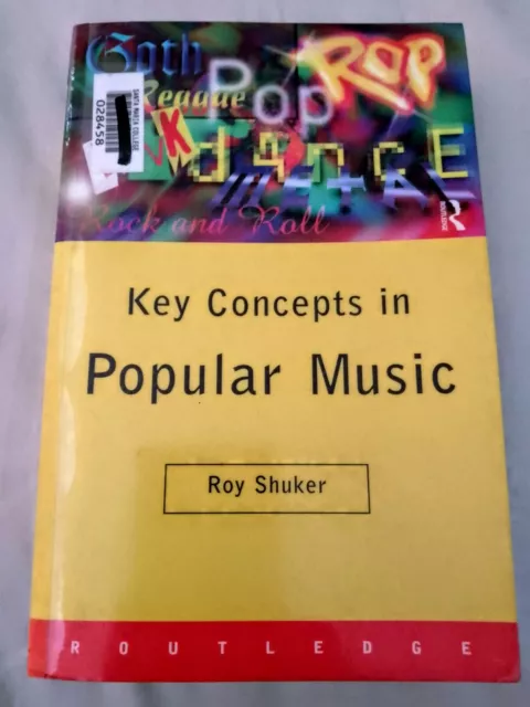 Key Concepts In Popular Music By Roy Shuker Book
