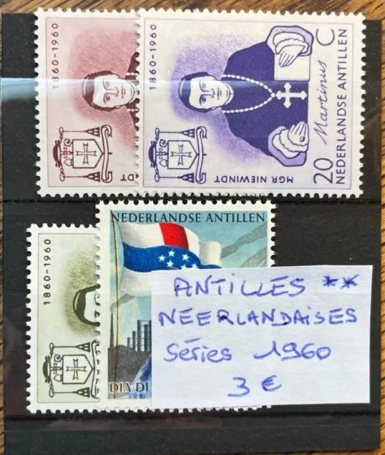 Timbres Antilles Neerlandaises Series 1960 Neufs ** Mnh