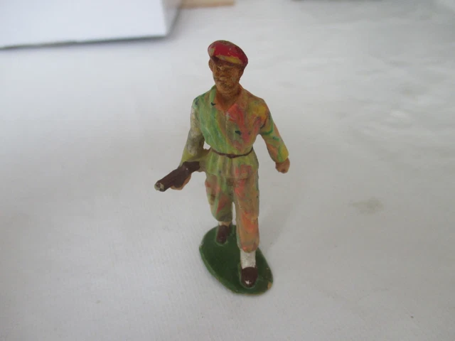 Figurine Soldat Parachutiste Français – Starlux 1:32, Béret Rouge – Seconde Guerre Mondiale