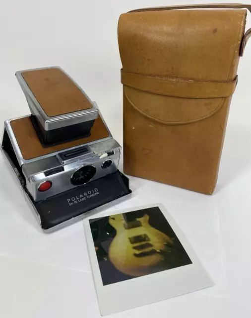 Vintage POLAROID SX-70 Instant Film Land Camera Folding Film with Case - TESTED