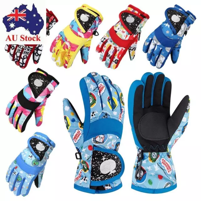 Waterproof Mitten Windproof Winter Warm Cute Kid Gloves  Winter Must