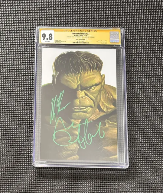 Immortal Hulk 20 signed By Mark Ruffalo & Cover Artist Alex Ross CGC SS 9.8 RARE