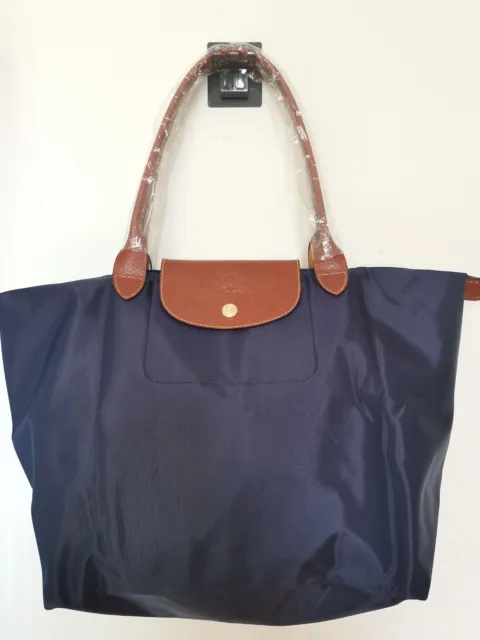 NEW Longchamp Le Pliage tote bag navy blue Large L