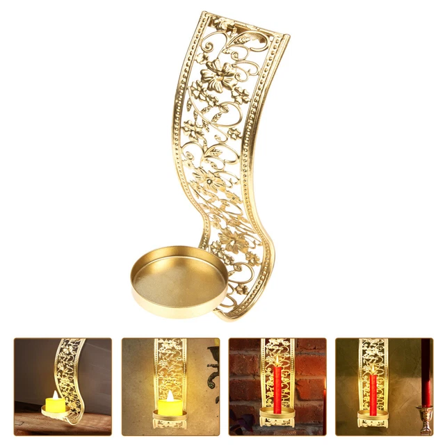 Wall Art Candle Rack Hanging Iron Candle Holder Vintage Decor Middle East