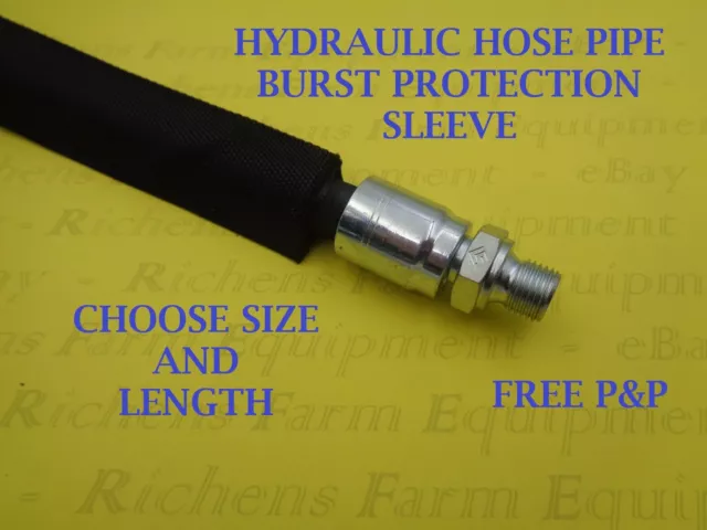 Hydraulic Pipe & Hose Burst Protection Sleeving Free p&p