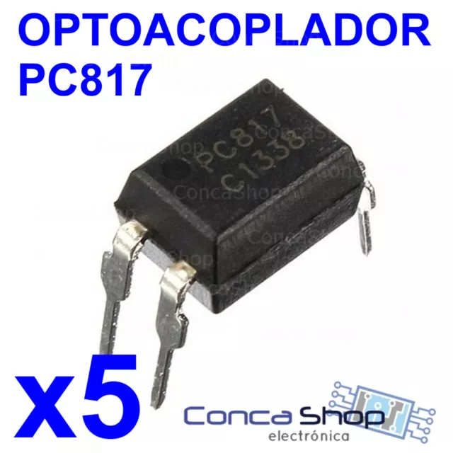 Pc817 Optoacoplador - Lote De 5 - Fl817C Pc817 El817 Sharp 817 Dip-4 - España