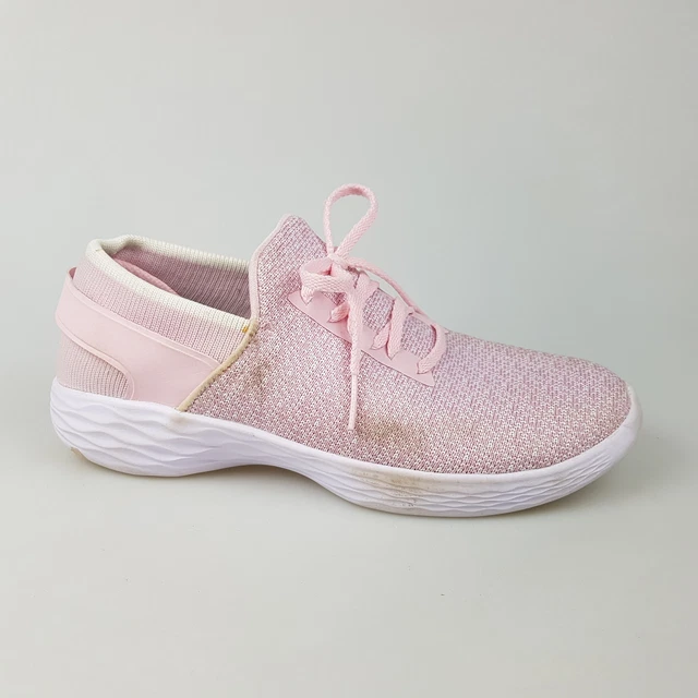 Girl's SKECHERS 'Inspire' Sz 3 US Shoes Pink Kids Slip On | 3+ Extra 10% Off