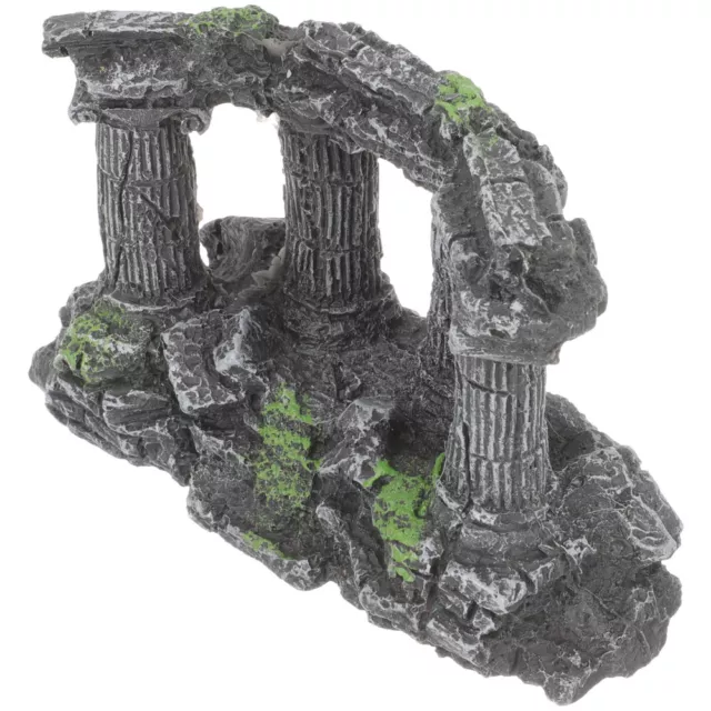 Roman Column Decoration Resin Fish Tank Castle Simulation Colosseum