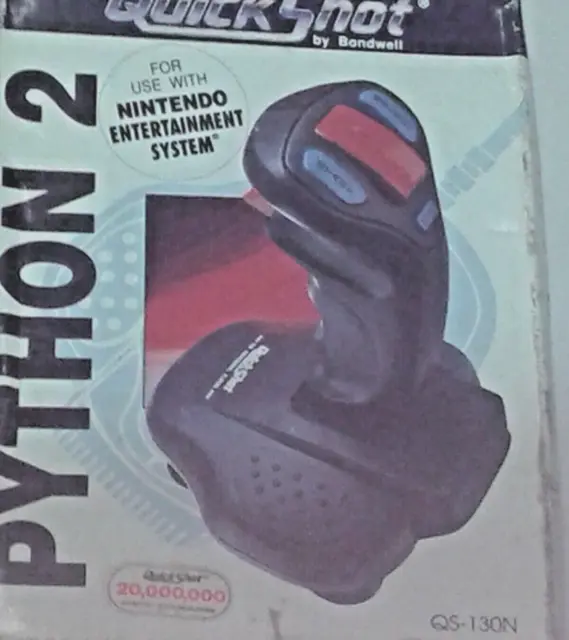 Nintendo nes Quick Shot Python 2 Joystick Controller 1991 with box same day post