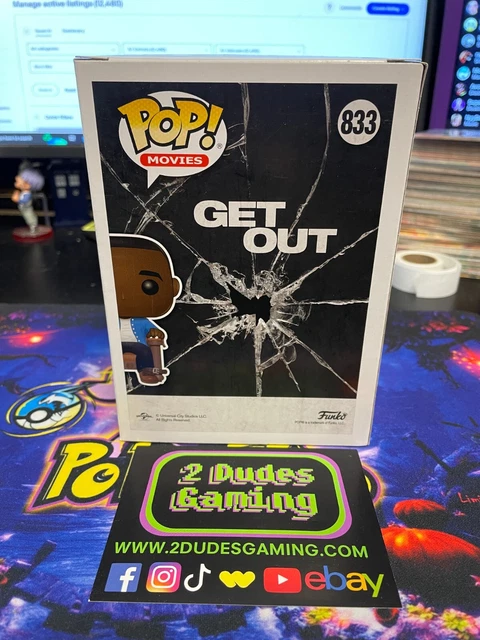 Rr Funko Pop! Chris Washington #833 Get Out Vaulted W/ Protector 3