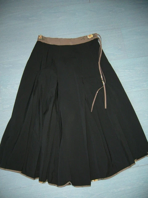 Jupe Longue Femme Cotélac Taille 1 En Coton Mélangé Bleu - Occasion En Excellent état Style Maxi