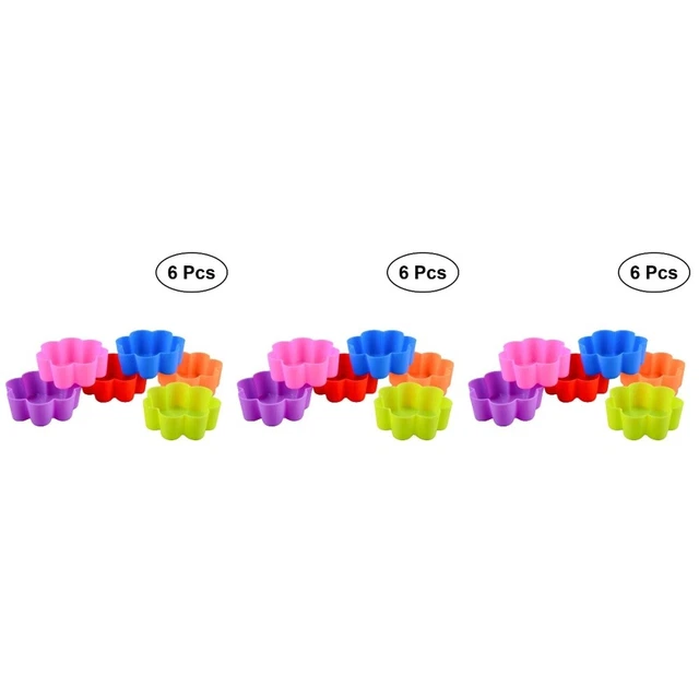 3 x stampi per muffin da forno stampi per muffin fiori stampi per forno in silicone