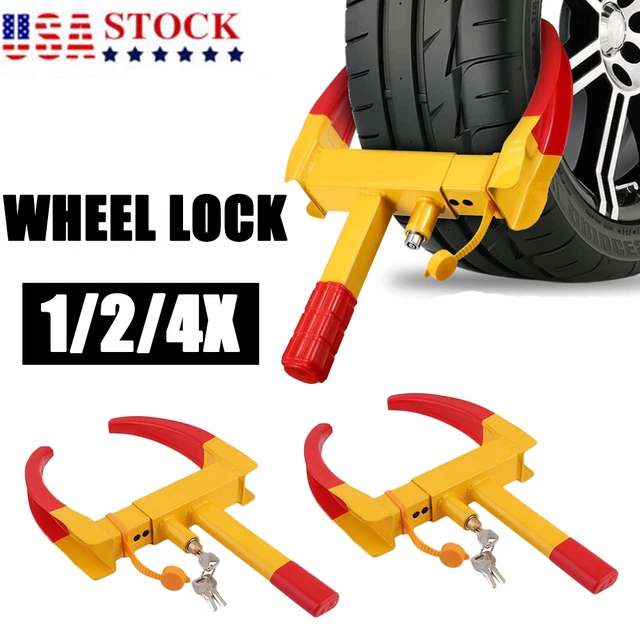 HEAVY DUTY WHEEL Lock Universal Security Trailer Tire Clamp Anti Theft