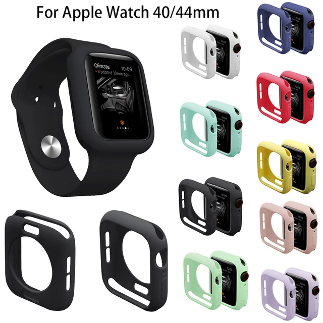 Coque Silicone Apple Watch Series 7 6 5 4 3 38/42/40/44mm Housse Etui Protector