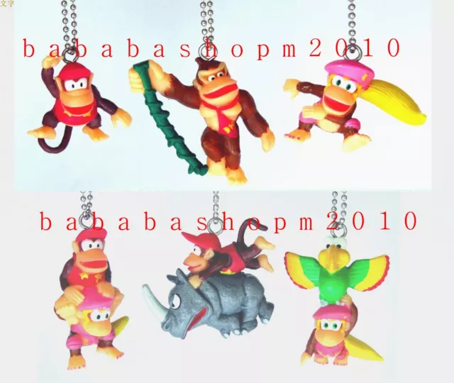 Bandai Donkey Kong figure keychain gashapon (full set of 6 keychain figures)