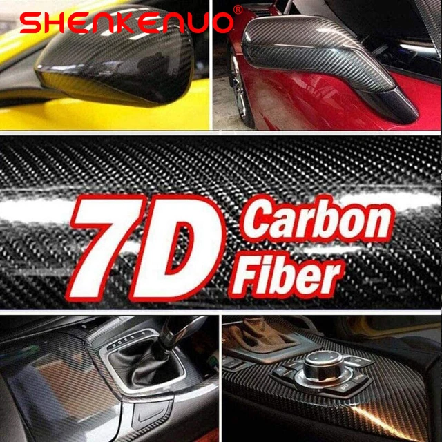 WATERPROOF CARBON FIBER Vinyl Car Wrap Sheet Roll Film Sticker Decal