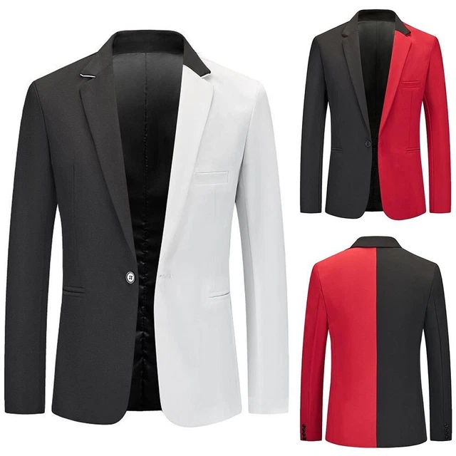 Costume formel pour hommes fête de mariage à la mode blazer veste coupe mince