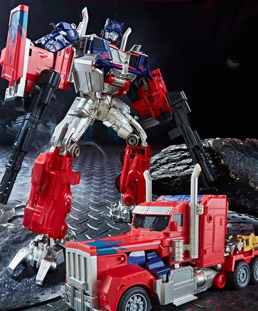 LARGE TRANSFORMER OPTIMUS Prime Model Leader Action Figure Autobot ...