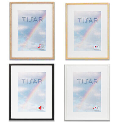 Cadre Photo en Bois Avec Verre Acrylique Rectangle Blanc 9 x 13 cm aFFa frames Tisar Light 