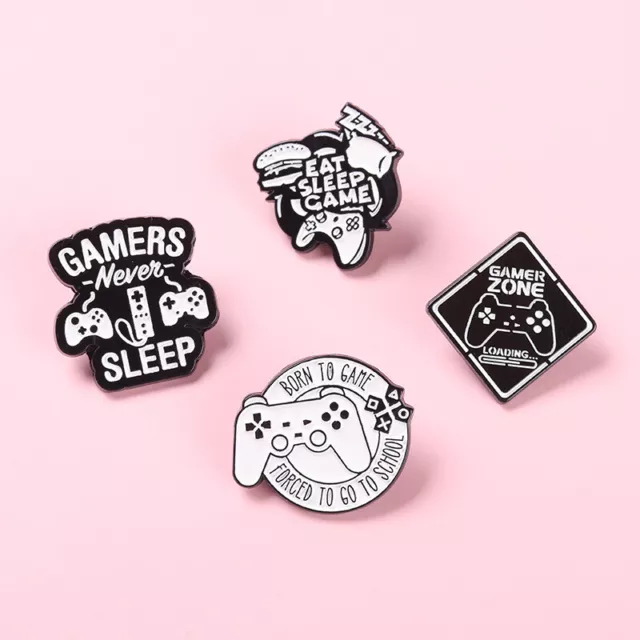 Creativo Gamer Broches Pin de Solapa Ramillete Cartoon Esmalte Insignia Joy <