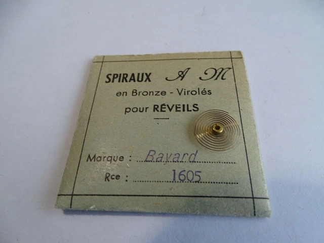 PIÈCE HORLOGERIE MONTRE A.S 5 ¼ 475 ANCRE SPIRAL DE BALANCIER
