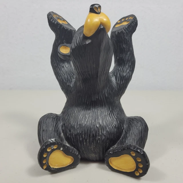 Jeff Fleming Bearfoots Bears "Candy" Bowl Holder Big Sky Carvers Black Bear