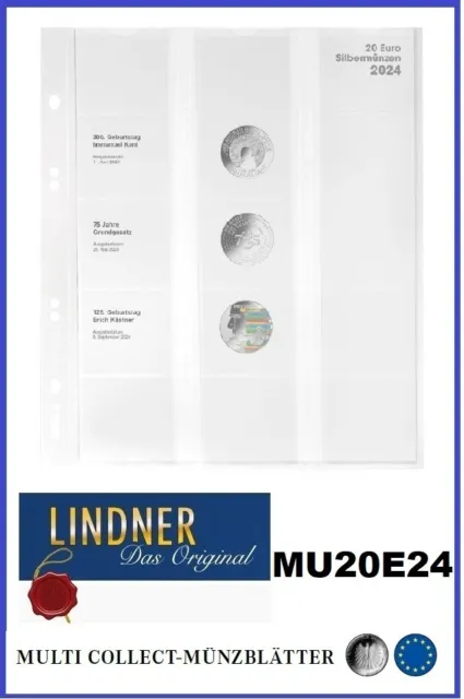 LINDNER-MU20E24-Münzhüllen-Vordruckblätter- Germany 2024