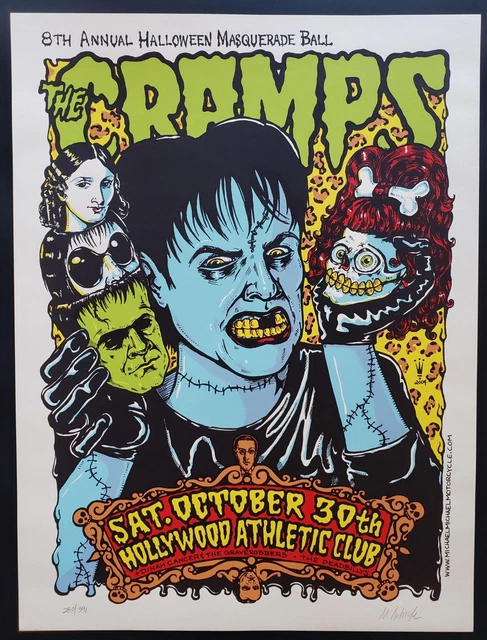The Cramps Concert Poster 2004 California The Cramps Concert Poster 2004 California