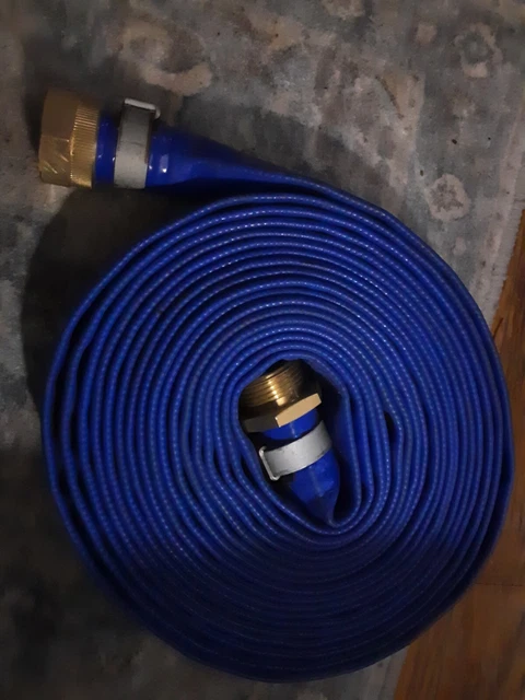 1" x 25' Blue vinylflow ez-lite Lay-Flat hose