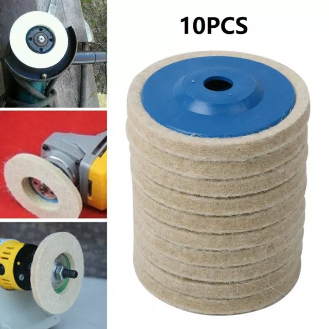 10 pz cuscinetti lucidanti lana 100 mm ideali per superfici automobilistiche e i